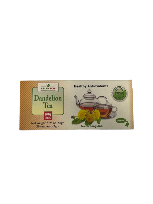 Asian Boy Dandelion Tea