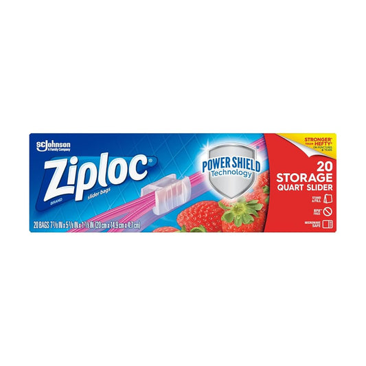 Ziploc Slider 20 Storage Quart