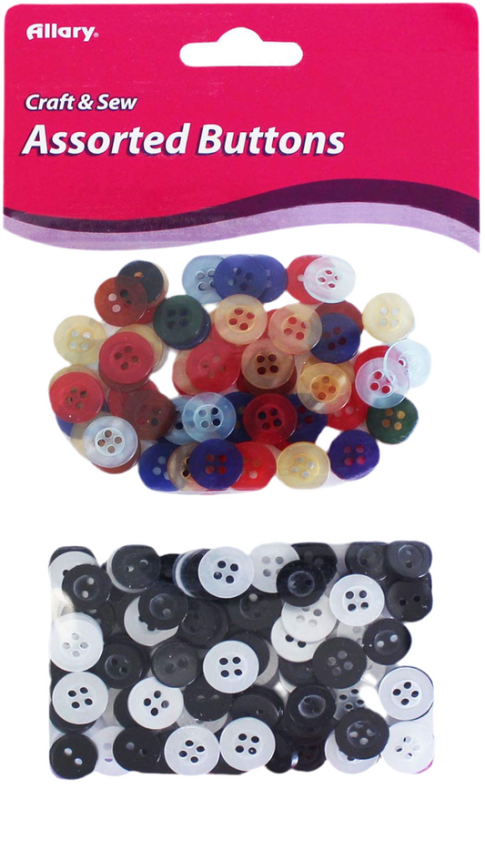 Allary Craft & Sew Assorted Buttons